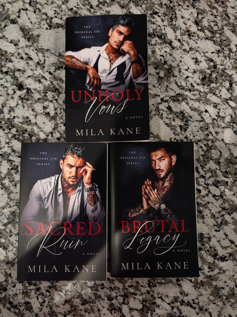 Mila Kane Paperback Set — Black & Red Romance Covers
